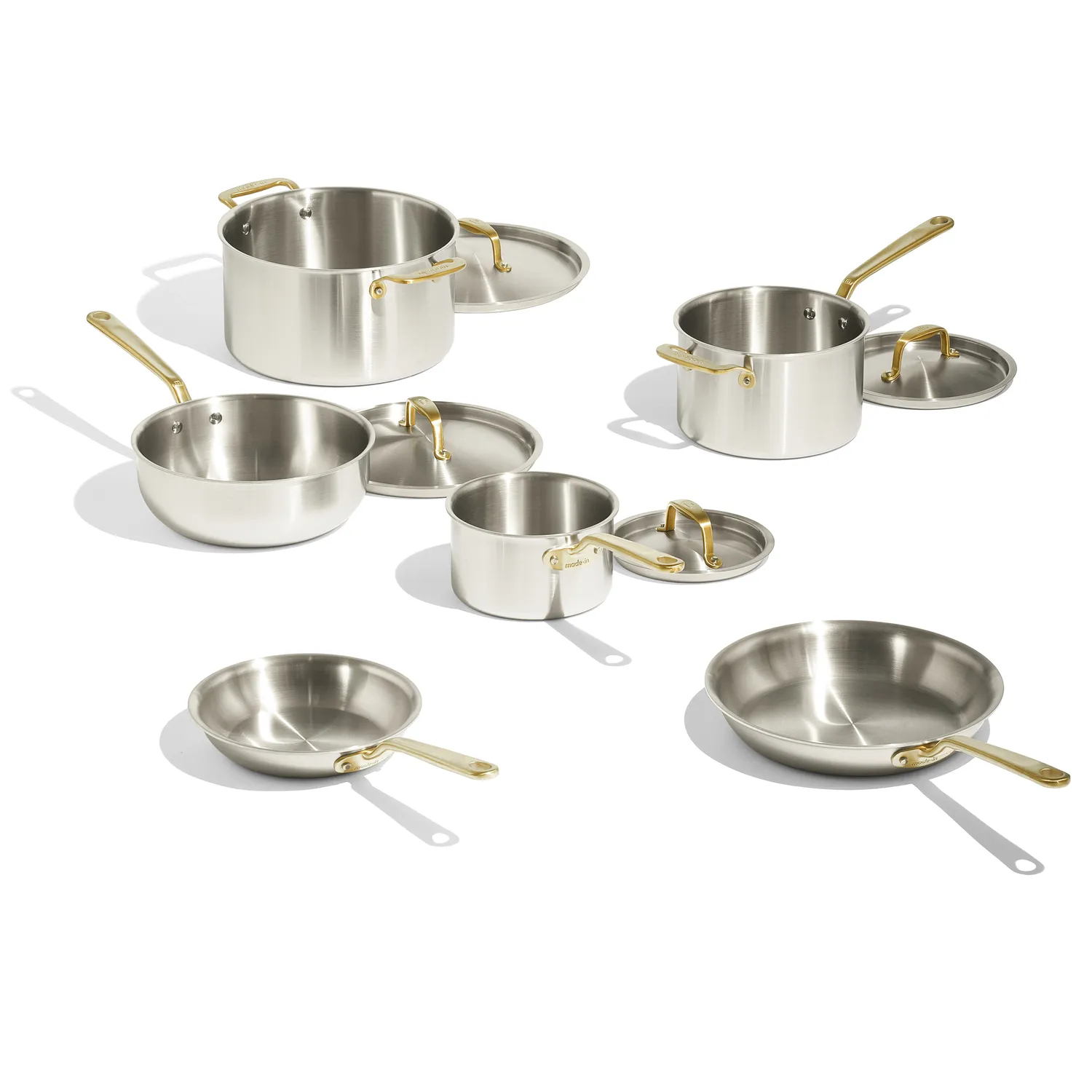 Made In Stainless Clad 10-Piece Cookware Set