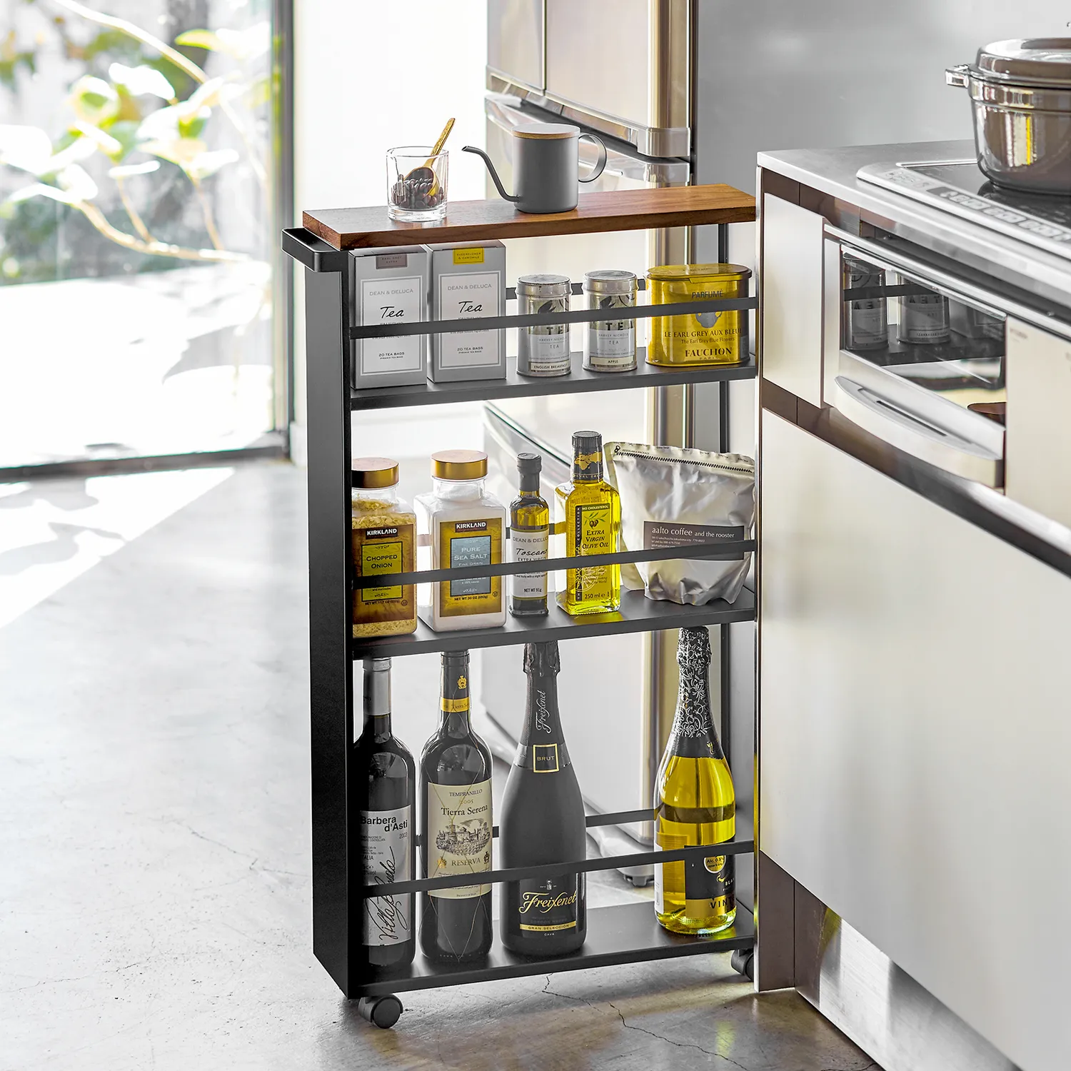 Yamazaki Tower Slim Steel Storage Carts