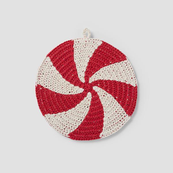 Sur la table Peppermint Potholder
