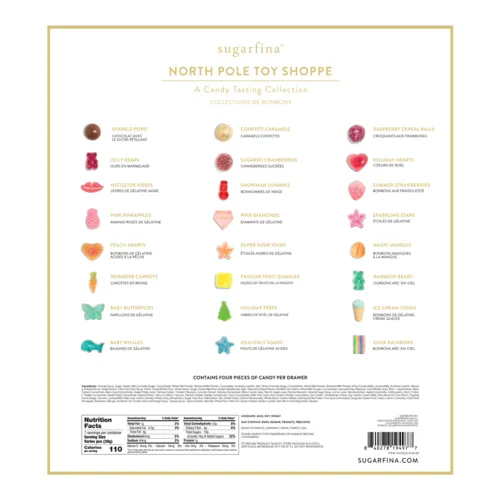 Sugarfina North Pole Toy Shoppe 24 Tastes of Christmas Advent Tasting Collection