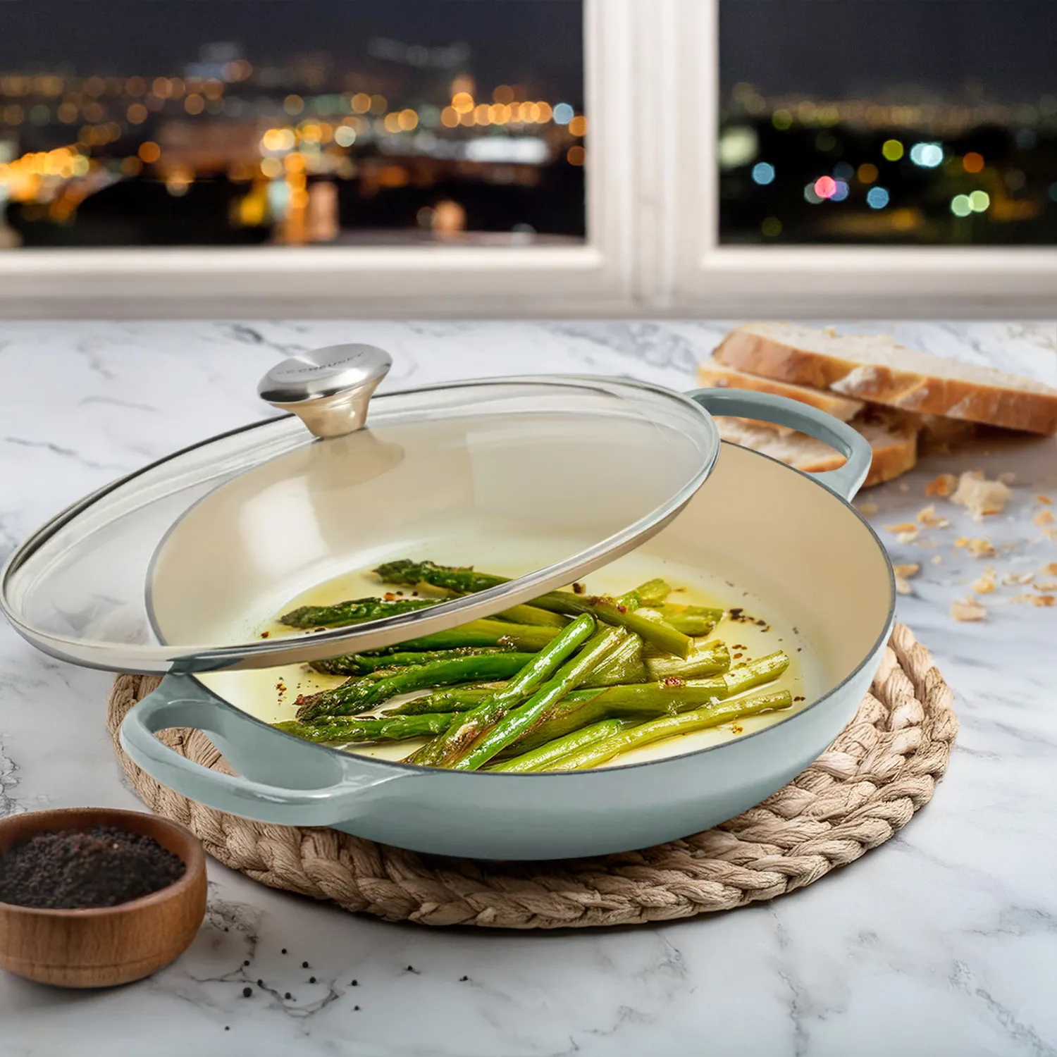 Le Creuset Buffet Casserole with Glass Lid, 3.5 qt.