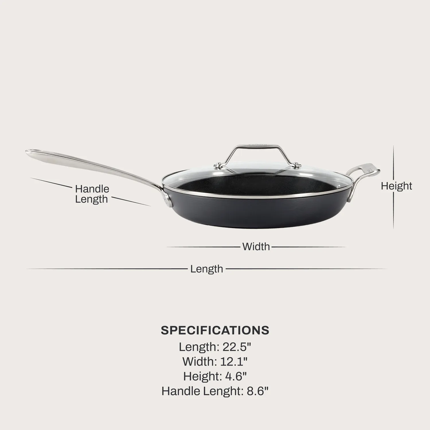 All-Clad HA1 Ceramic Nonstick Skillet with Lid