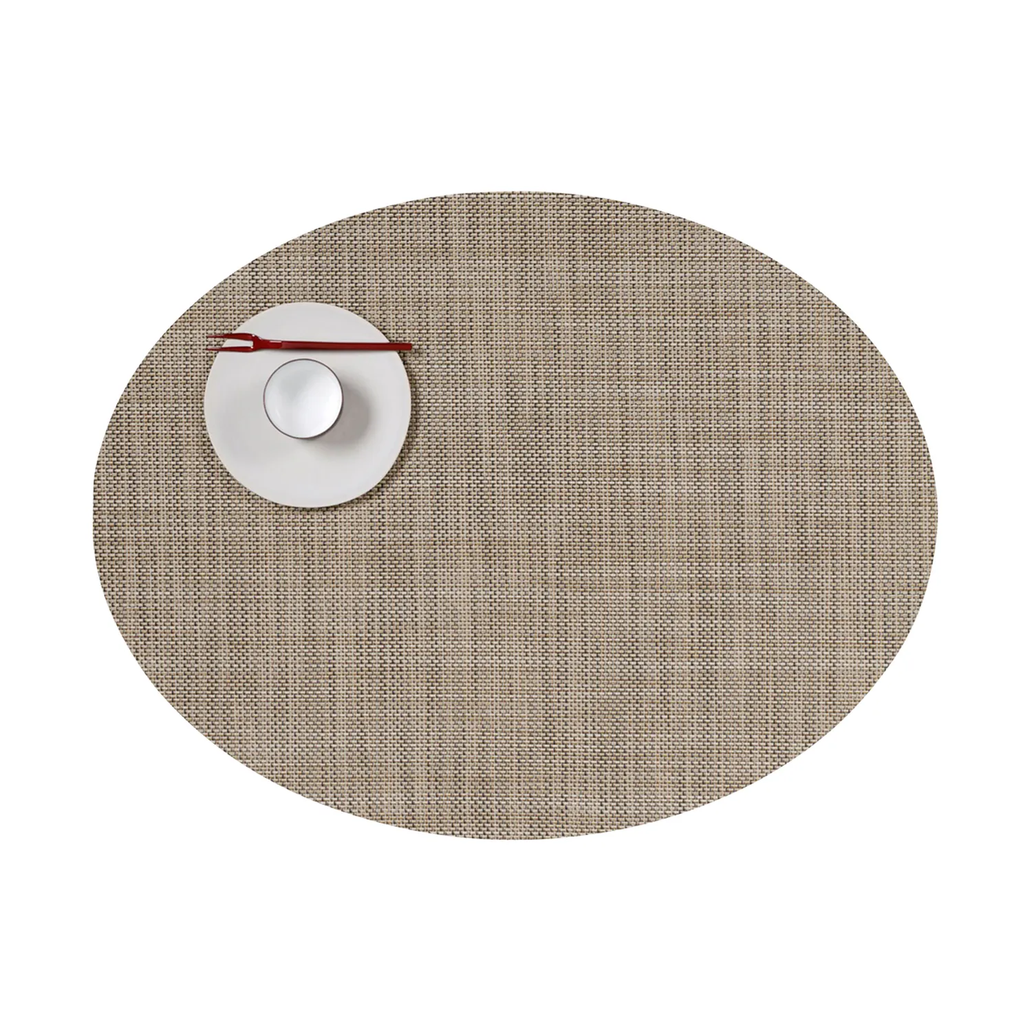 Chilewich Mini Basketweave Oval Placemat, 14" x 19.25"