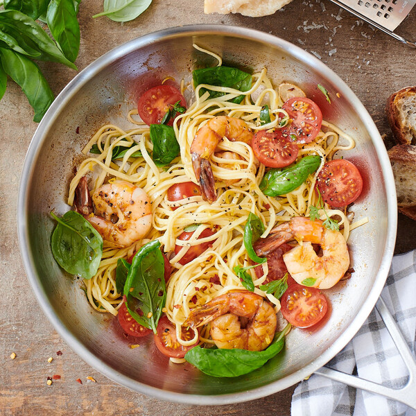 Online Grilled Shrimp with Homemade Pasta (ET)