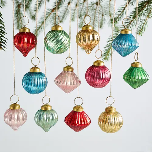 Sur La Table Mercury Glass Ornaments, Set of 12