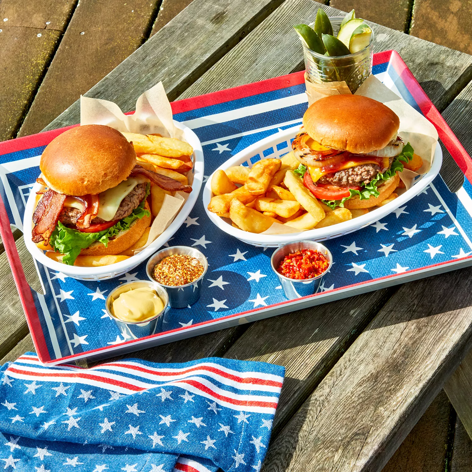 Sur La Table Stars & Stripes Melamine Platter