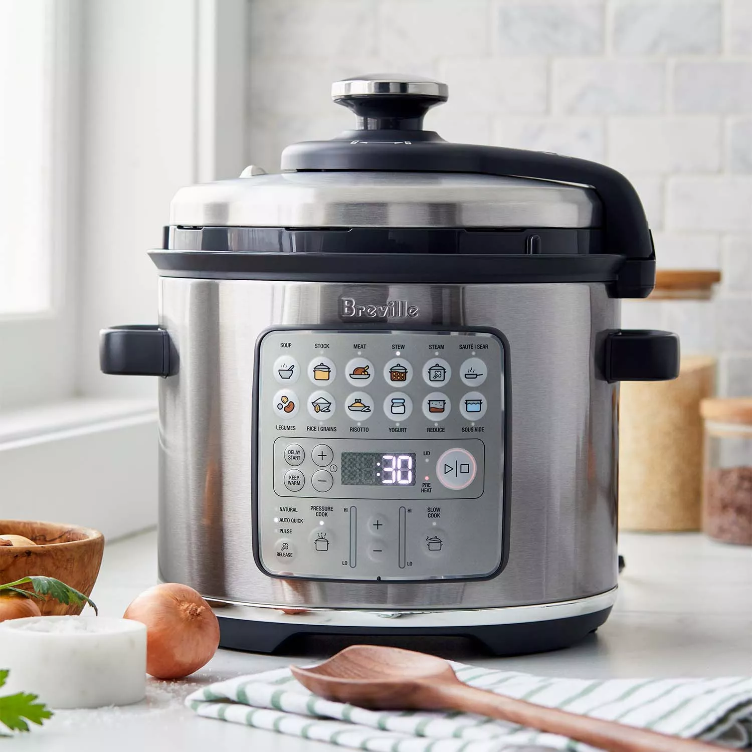 Breville Fast Slow Go Pressure Cooker, 6 qt.