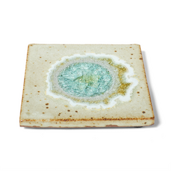 Dock 6 Pottery Square Crackle Coaster, 4"