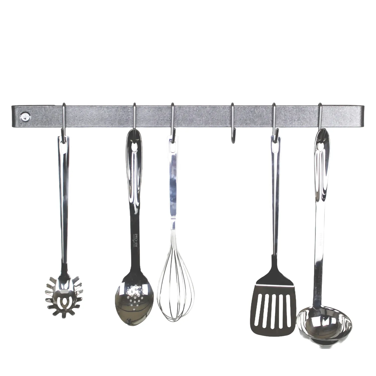 Enclume Classic Hammered Steel Utensil Bar Wall Racks
