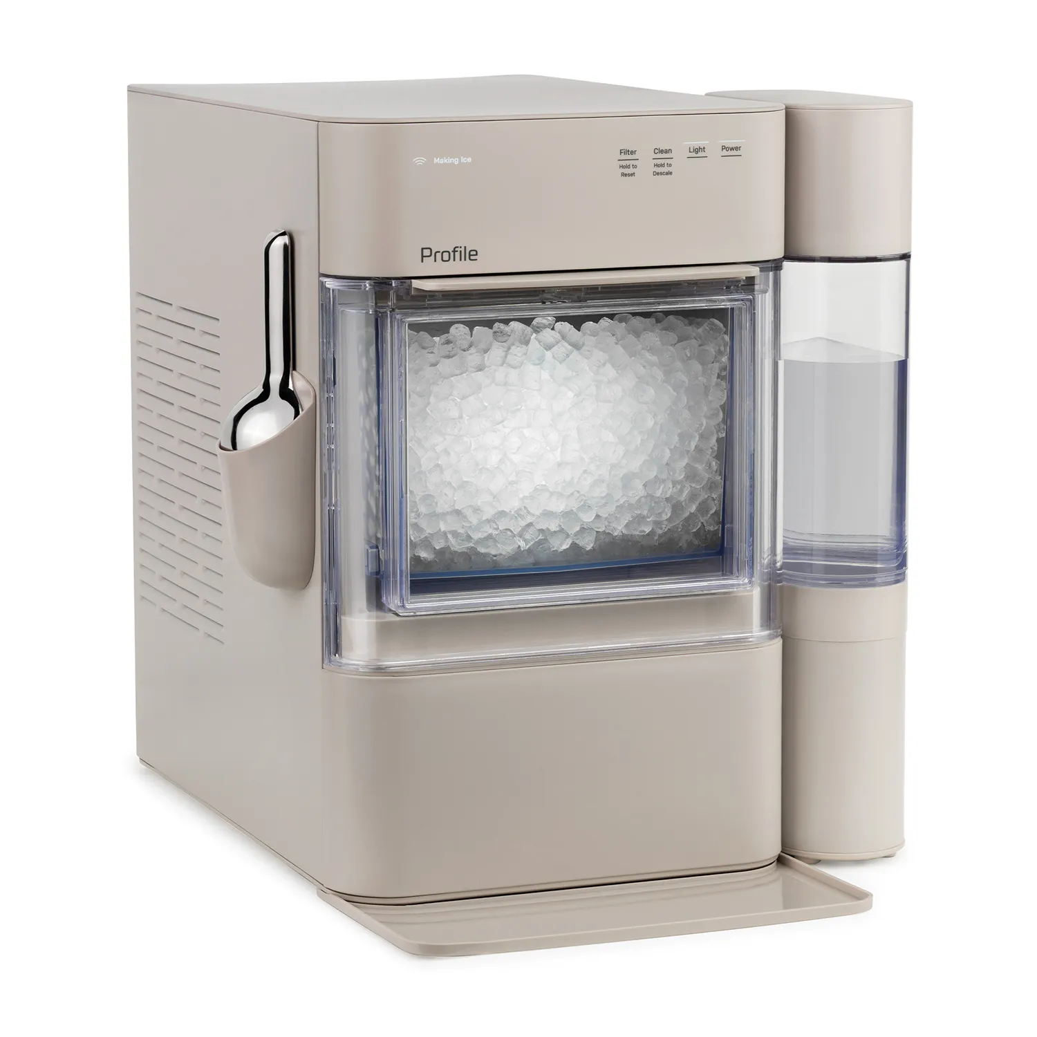 GE Profile Opal 2.0 Ultra Nugget Ice Maker with Side Tank and Scale Inhibiting Filter