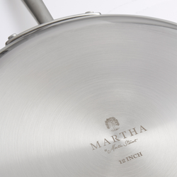 Martha by Martha Stewart Tri-Ply Stainless Steel Skillet
