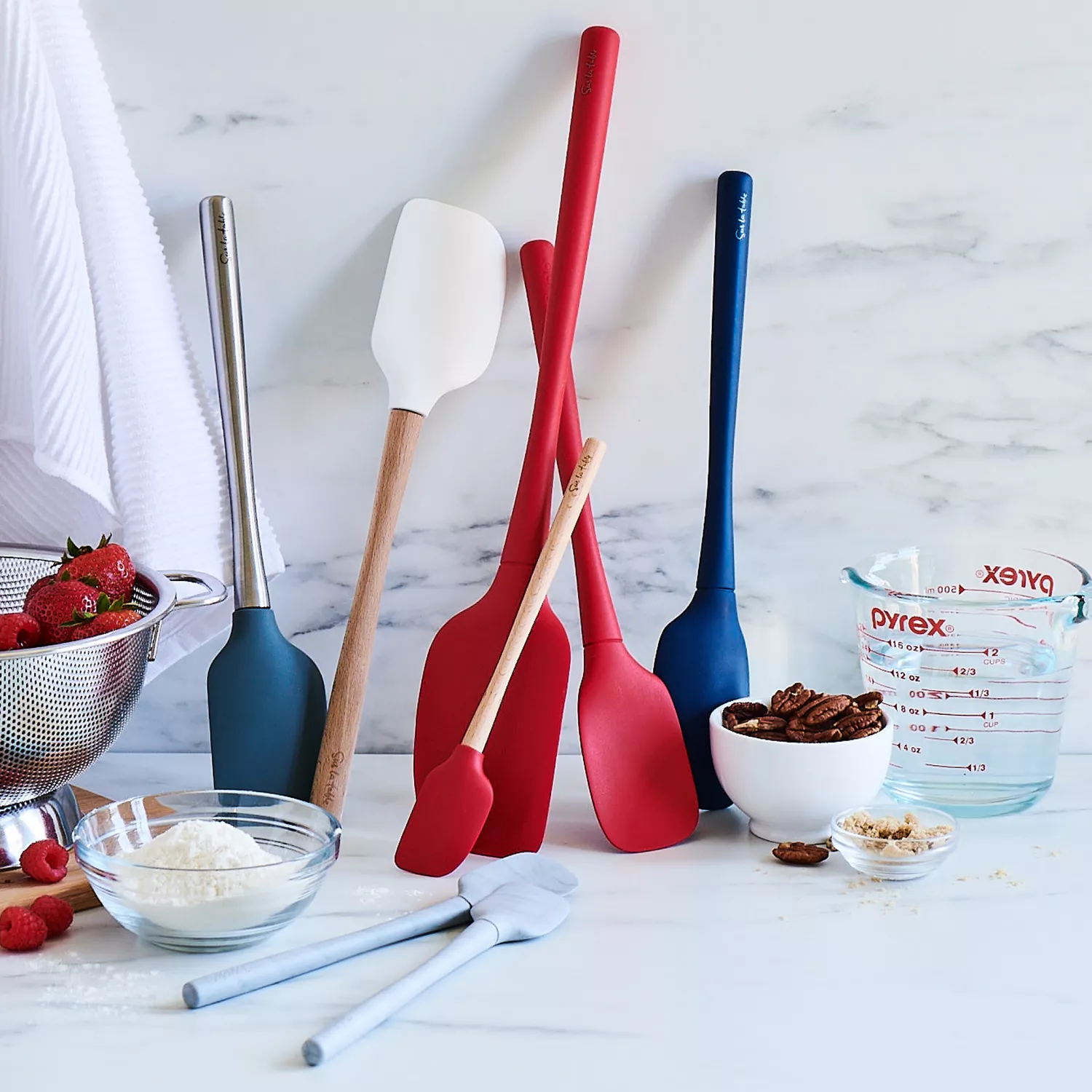 Sur La Table Flex-Core Silicone Spatula with Stainless Steel Handle