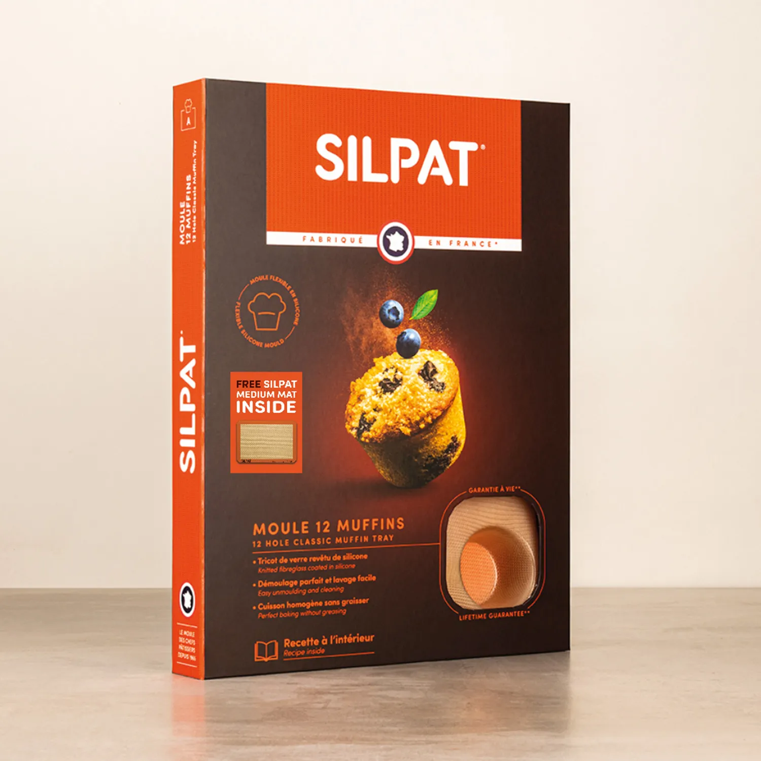 Silpat 12-Cup Muffin Mold and Medium Mat, Set of 2
