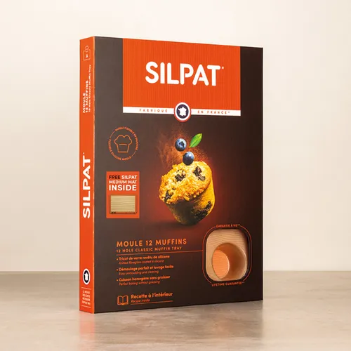 Silpat 12-Cup Muffin Mold and Medium Mat, Set of 2