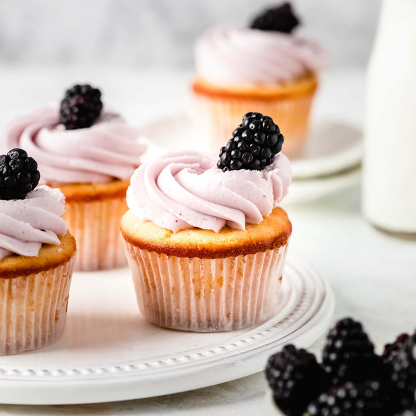 Vanilla and Blackberry Cupcakes