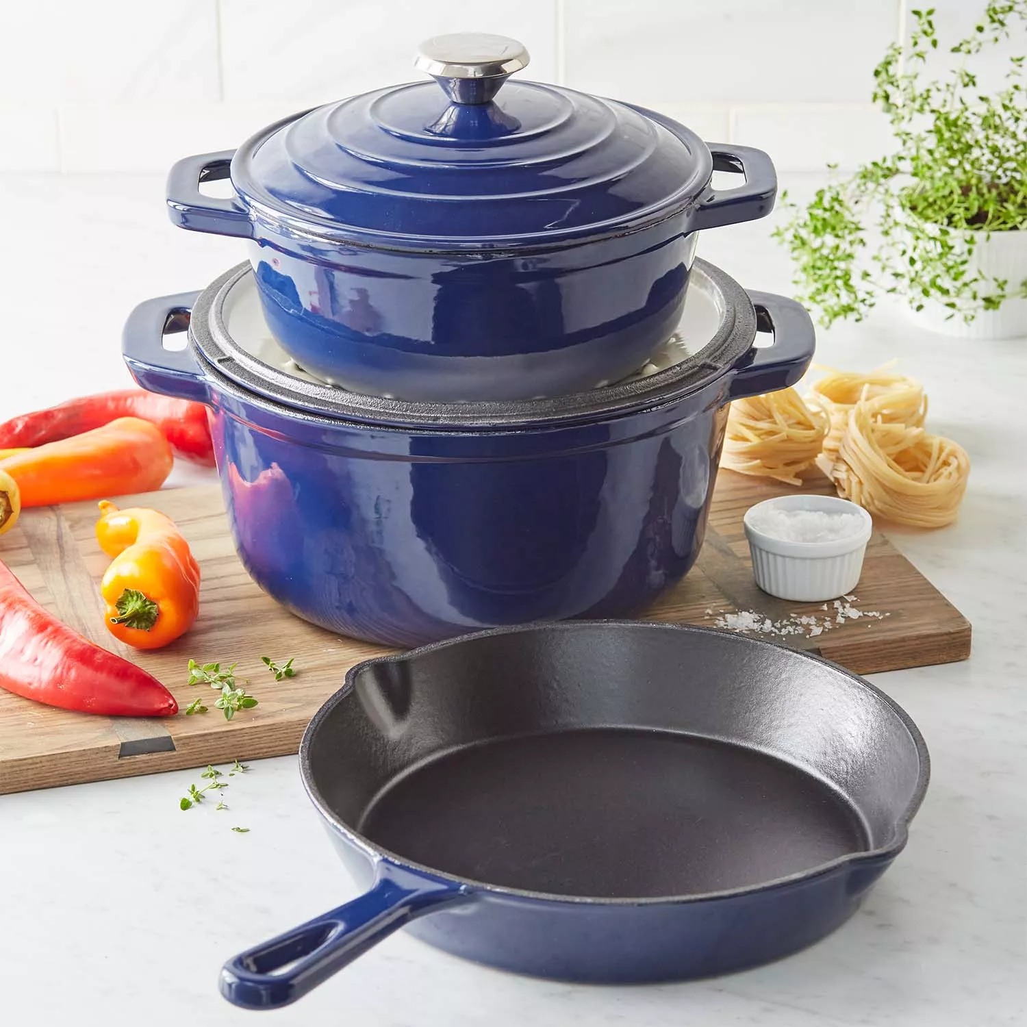 Sur La Table Enameled Cast Iron 5-Piece Set
