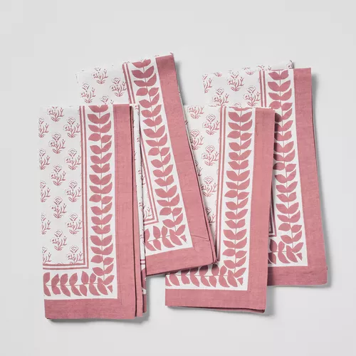 Sur La Table Block Print Napkins, Set of 4