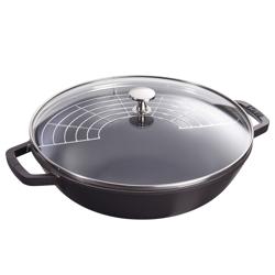 Staub Black Perfect Pan, 4.5 qt. Quickly came to realize this pan is a great braiser, roaster, deep fryer, and fry pan