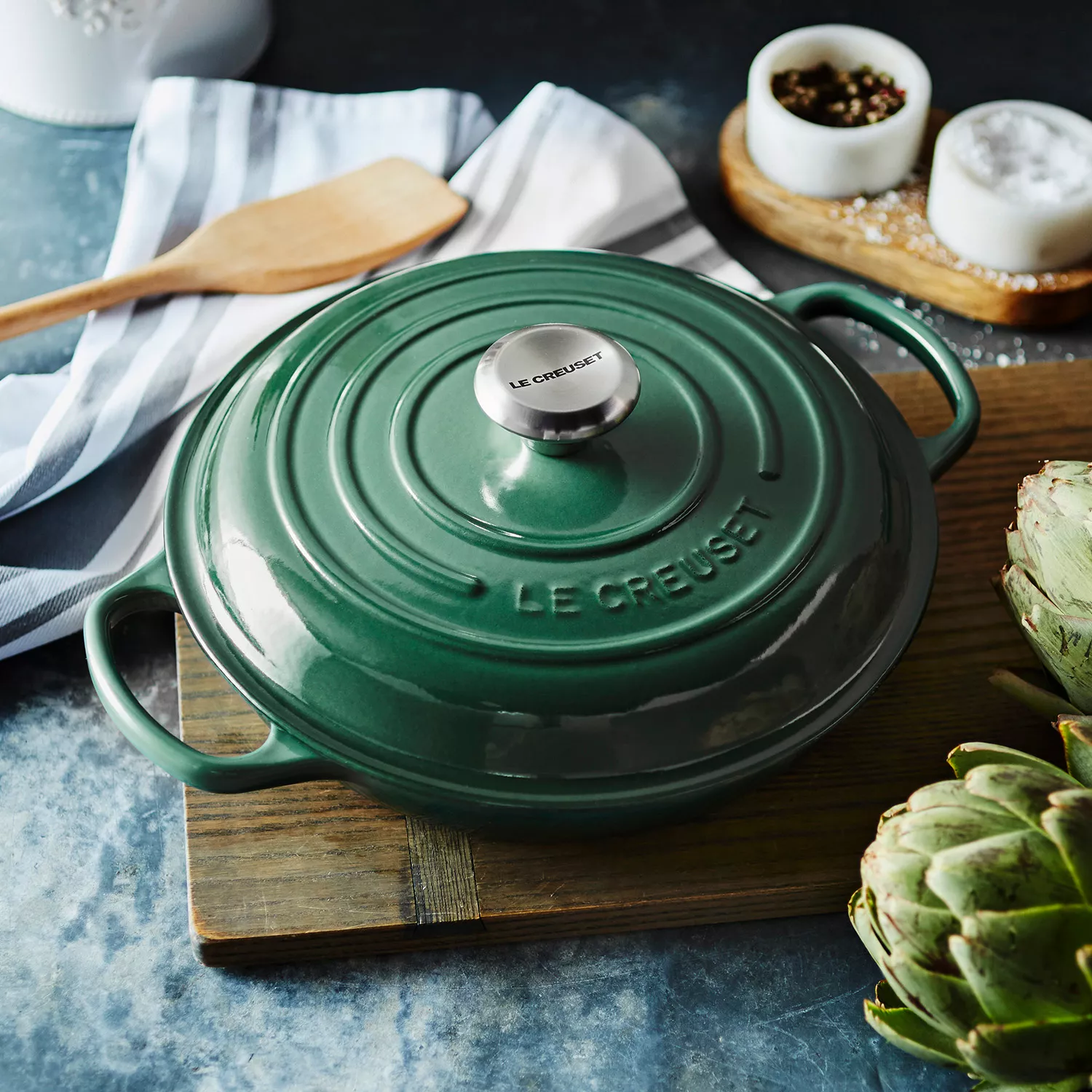 Le Creuset Signature Cast Iron Braiser, 3.5 qt.