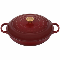 Le Creuset Signature Braiser, 5 qt. This is my favorite of my many Le Creuset pans