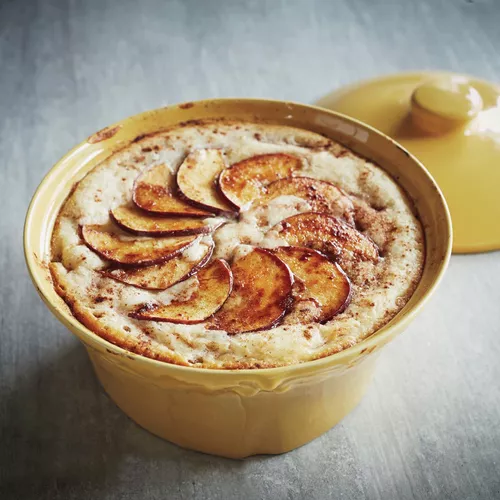 Rustic Apple Ribbon Cobbler