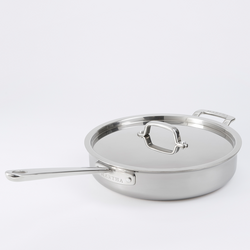Martha by Martha Stewart Tri-Ply Ceramic Nonstick Sauté Pan with Lid, 3.5 Qt.