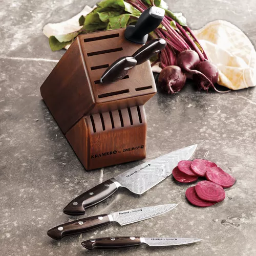Bob Kramer Stainless Damascus 7-Piece Block Set by Zwilling J.A. Henckels&#174;