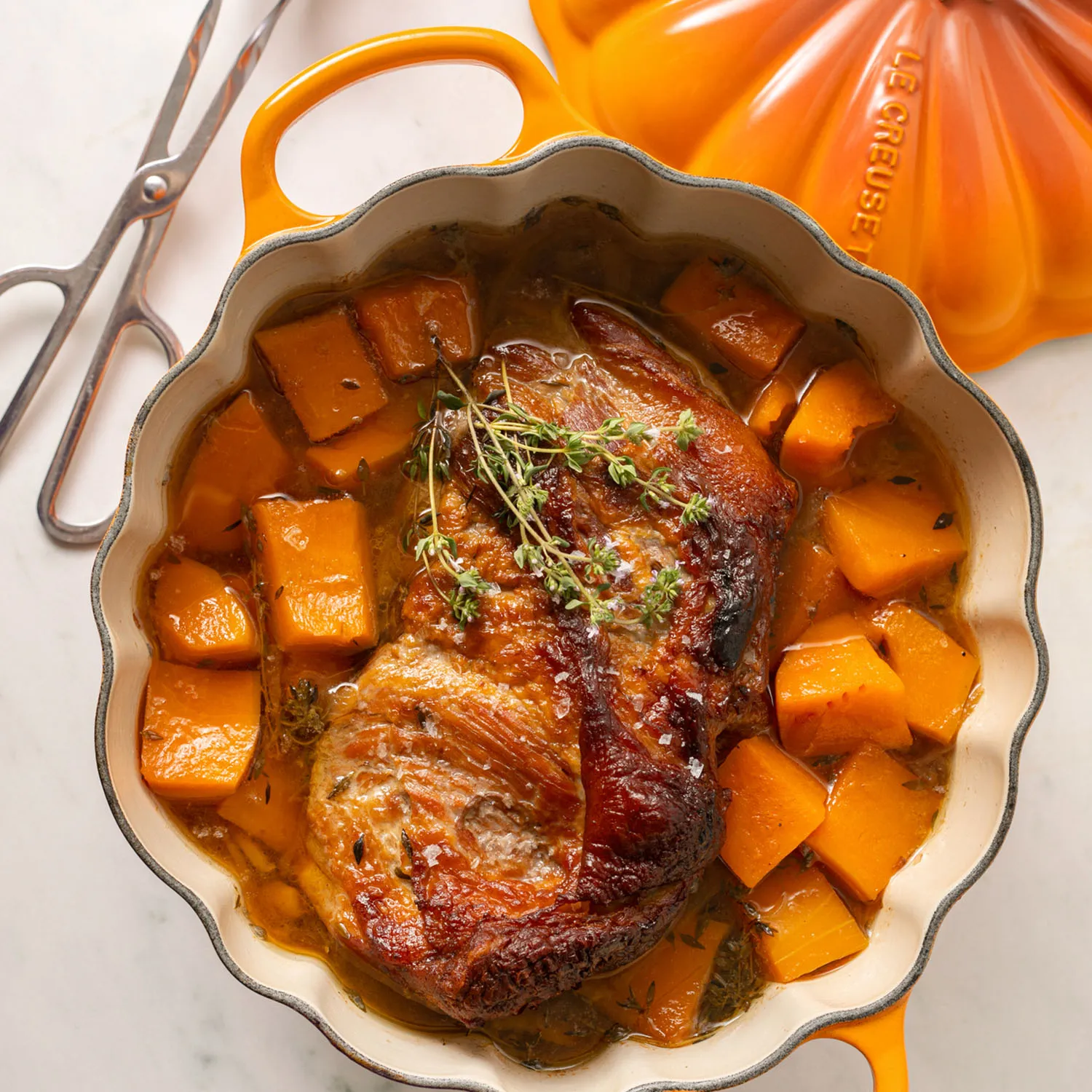 Le Creuset Enameled Cast Iron Pumpkin Cocotte, 4 Qt.