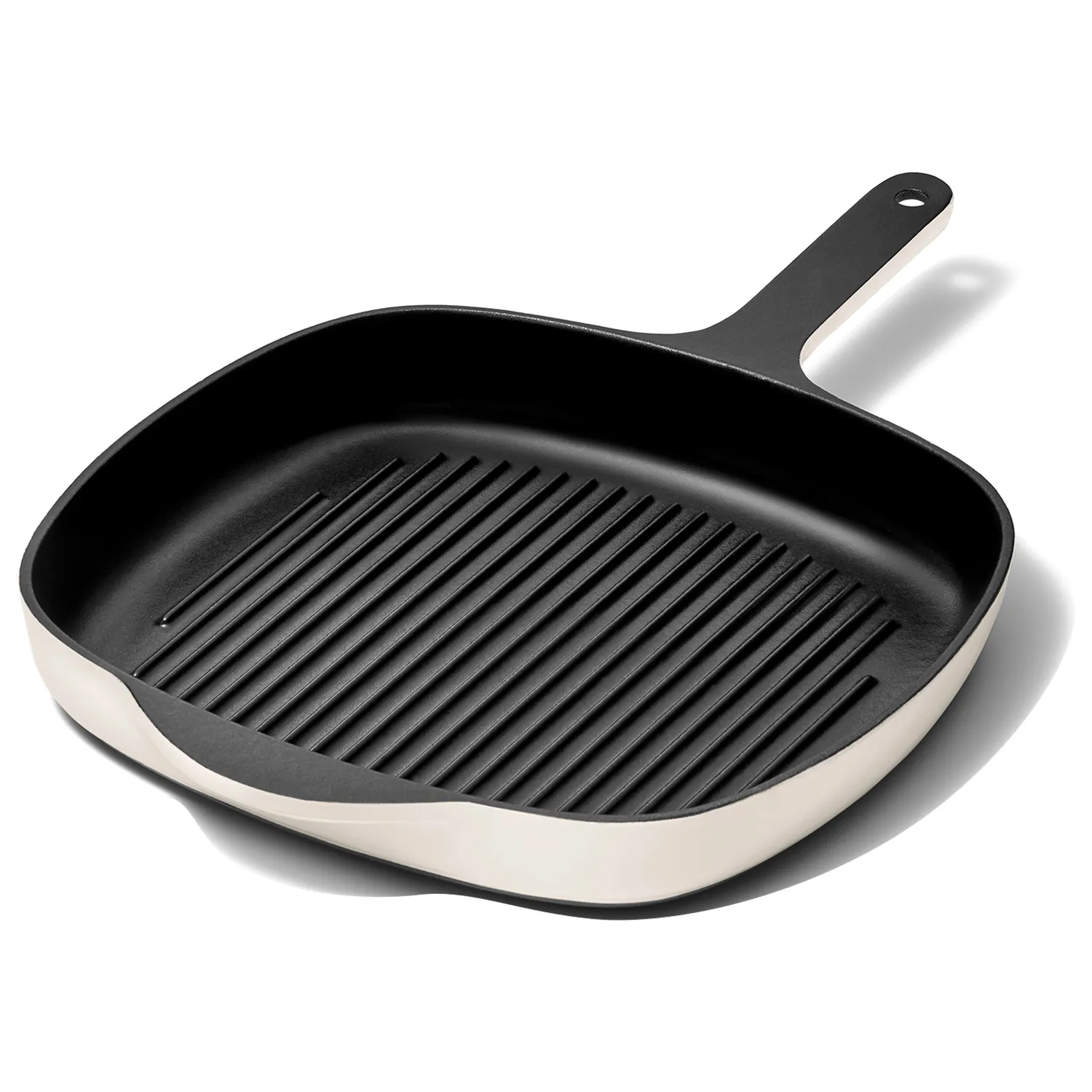 Caraway Enameled Cast Iron Square Grill Pan, 10.5"