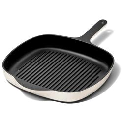 Caraway Enameled Cast Iron Square Grill Pan, 10.5"