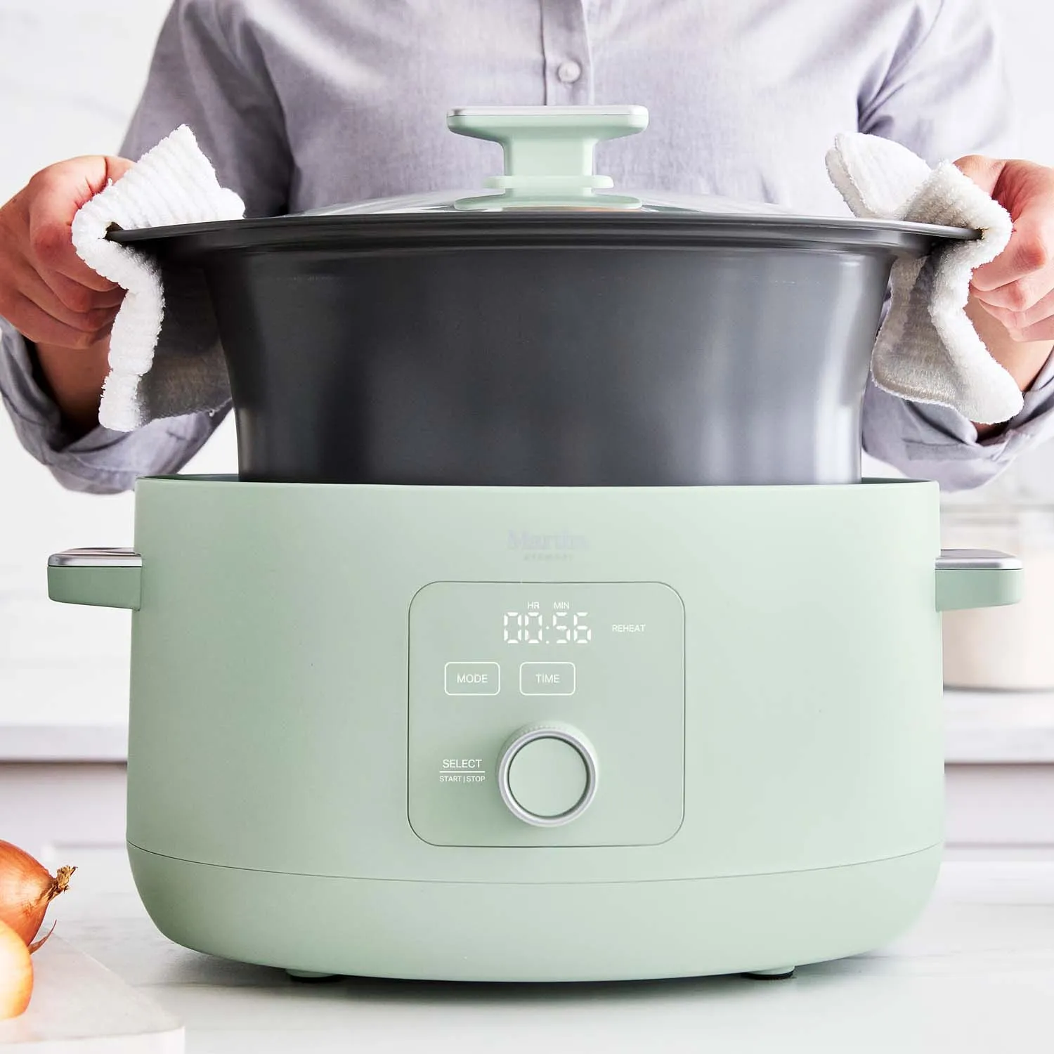 Martha Stewart by GreenPan Slow Cooker, 8qt.