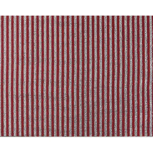 Chilewich Breton Stripe Shag Rug, Candy