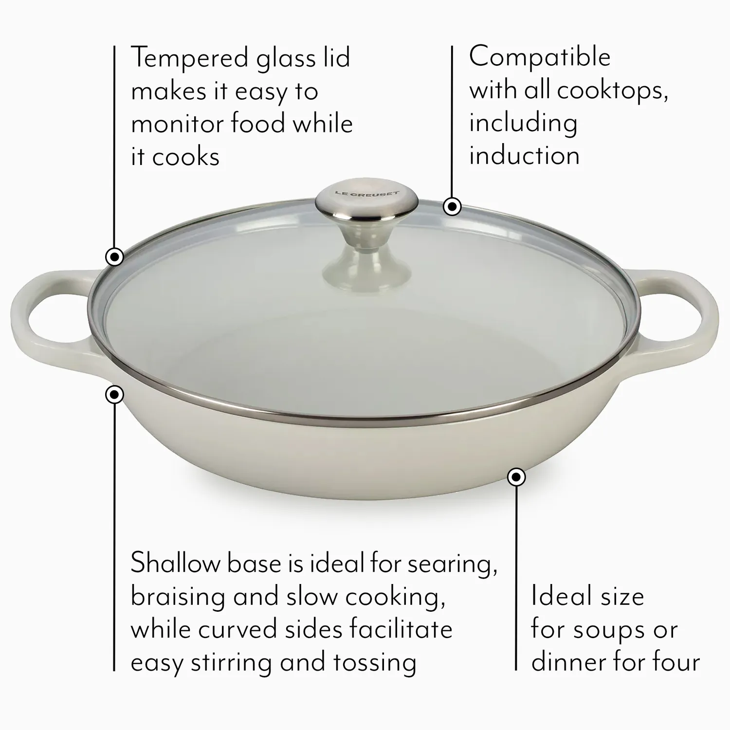 Le Creuset Buffet Casserole with Glass Lid, 3.5 qt. | Sur La Le Creuset Buffet Casserole with Glass Lid, 3.5 qt. | Sur La