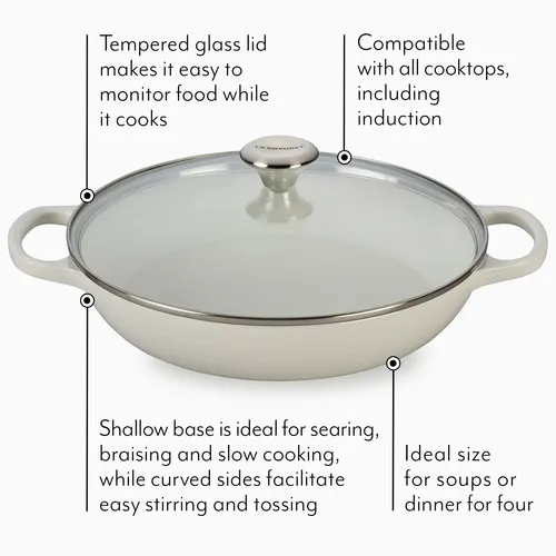 Le Creuset Buffet Casserole with Glass Lid, 3.5 qt.