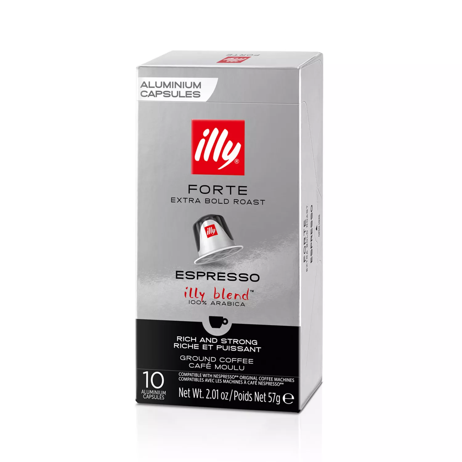 illy Espresso Forte Extra Bold Roast Aluminium Capsules