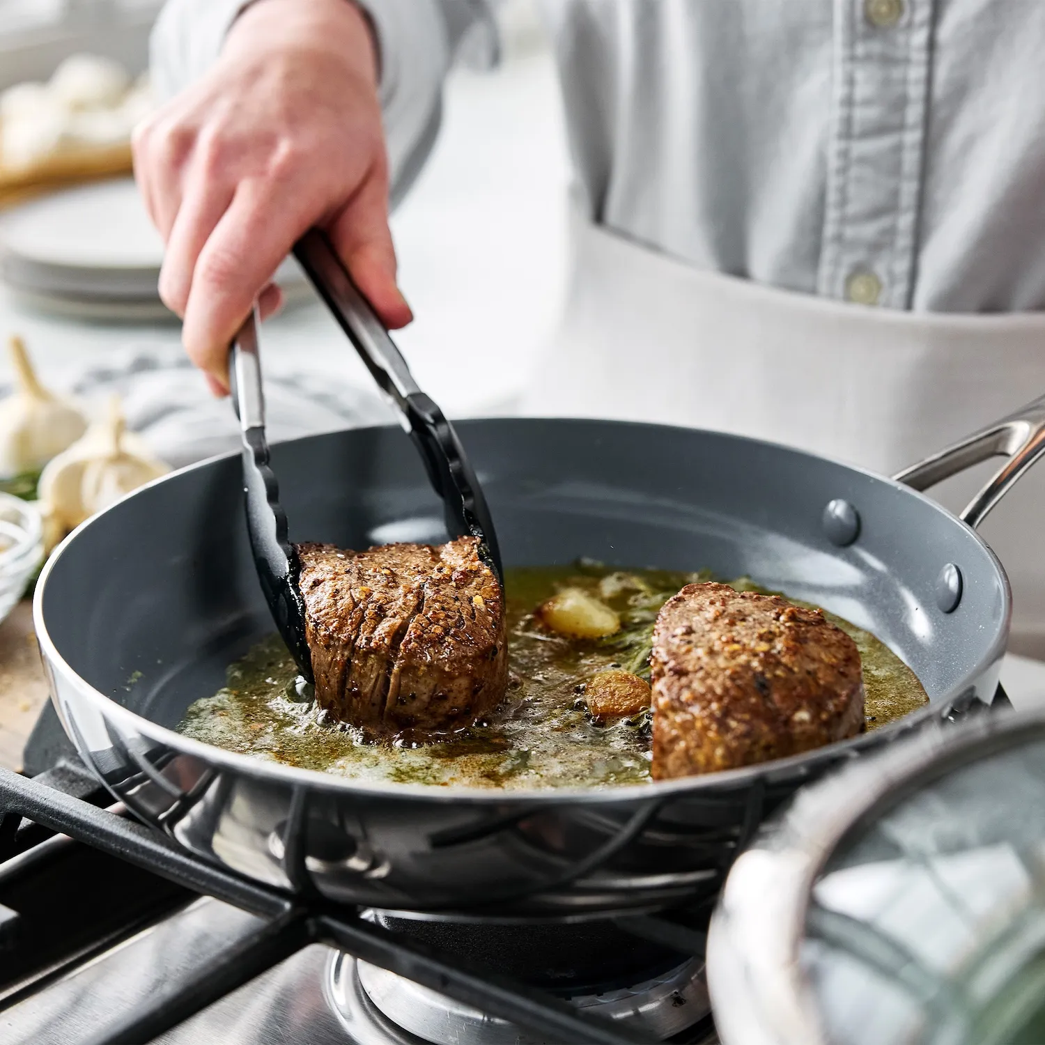 GreenPan Stainless Steel Valencia Pro Ceramic Nonstick Skillet