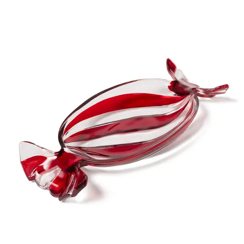 Sur la table Peppermint Glass Platter
