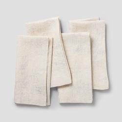 Sur la table Silver Lattice Napkins, Set of 4