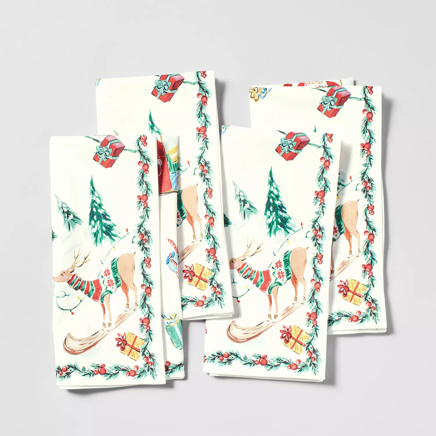 Sur la Table Merry Christmas Jacquard Kitchen Towel