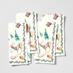 Sur La Table Snowy Village Napkins, Set of 4