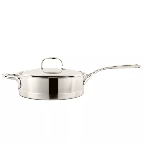 Demeyere Atlantis7 Stainless Steel Sauté Pan with Helper Handle and Lid