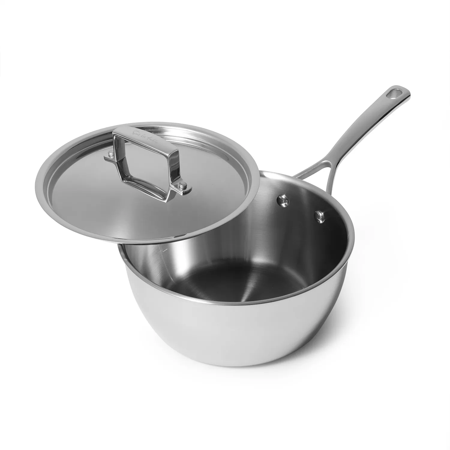 Sur La Table Classic 5-Ply Stainless Steel Saucepan