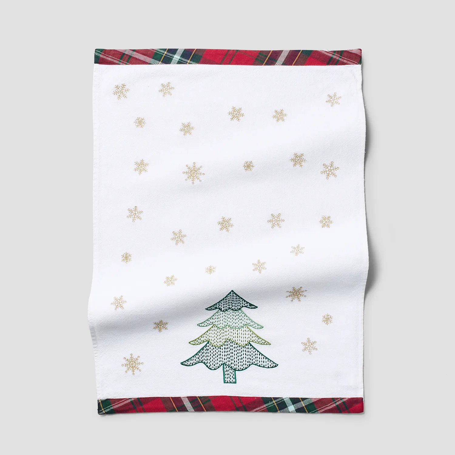 Sur La Table Embroidered Christmas Tree Kitchen Towel