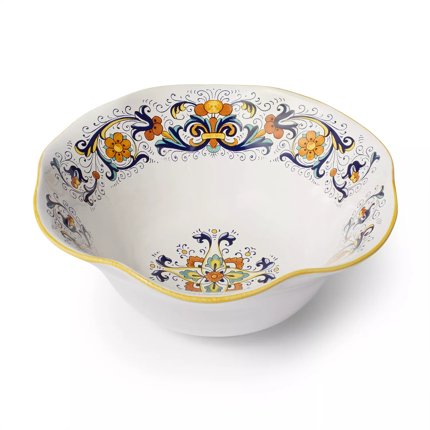 Sur La Table Nova Deruta High Ruffled Bowl