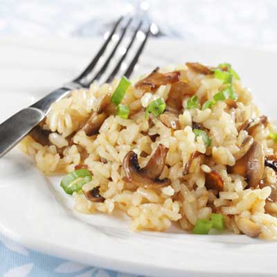 Risotto with Mushrooms and Salumi Pancettini