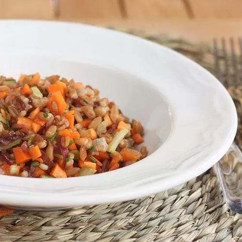 Roasted Fall Vegetables with Farro