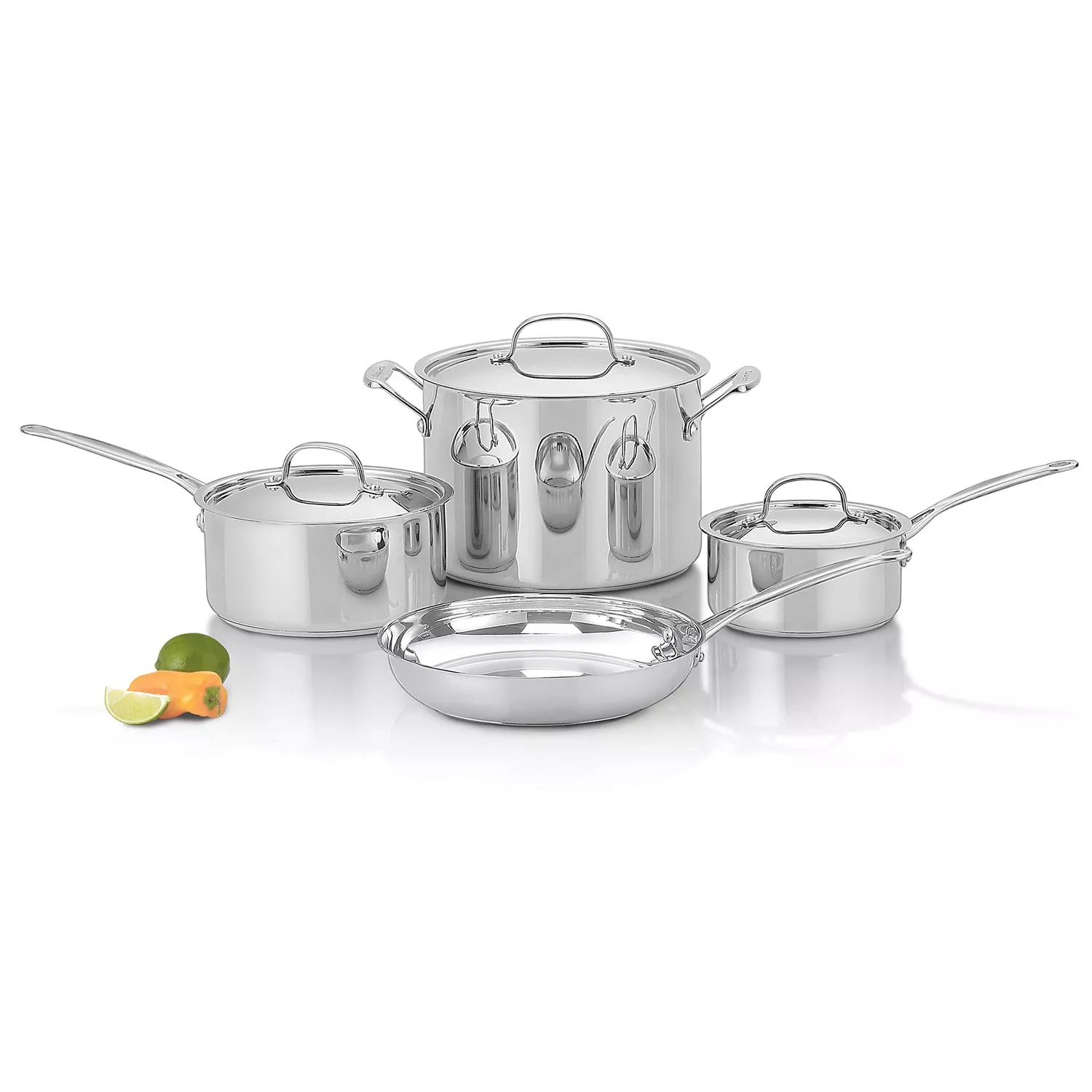 Cuisinart Chef's Classic 7 Piece Stainless Steel Cookware Set