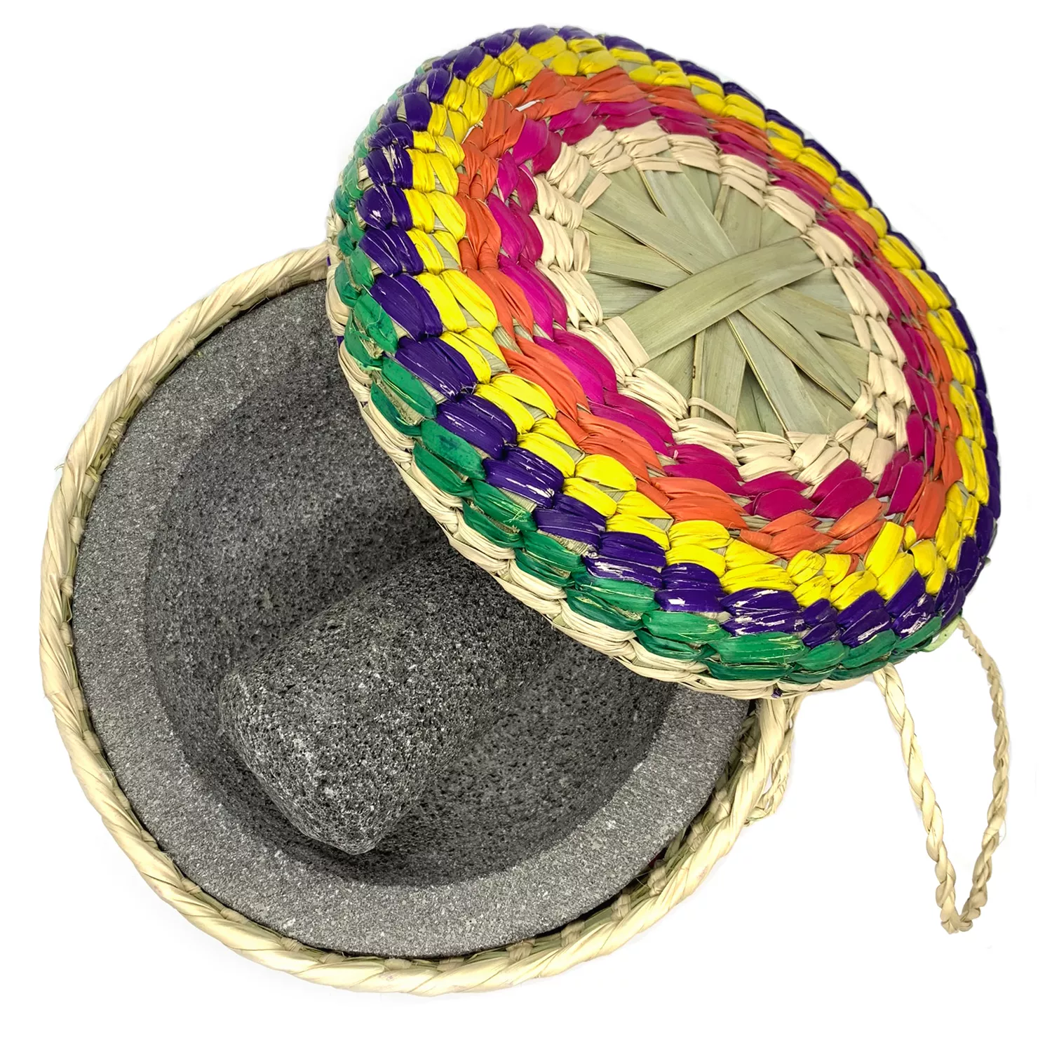 Verve Culture Molcajete and Tortilla Warming Basket
