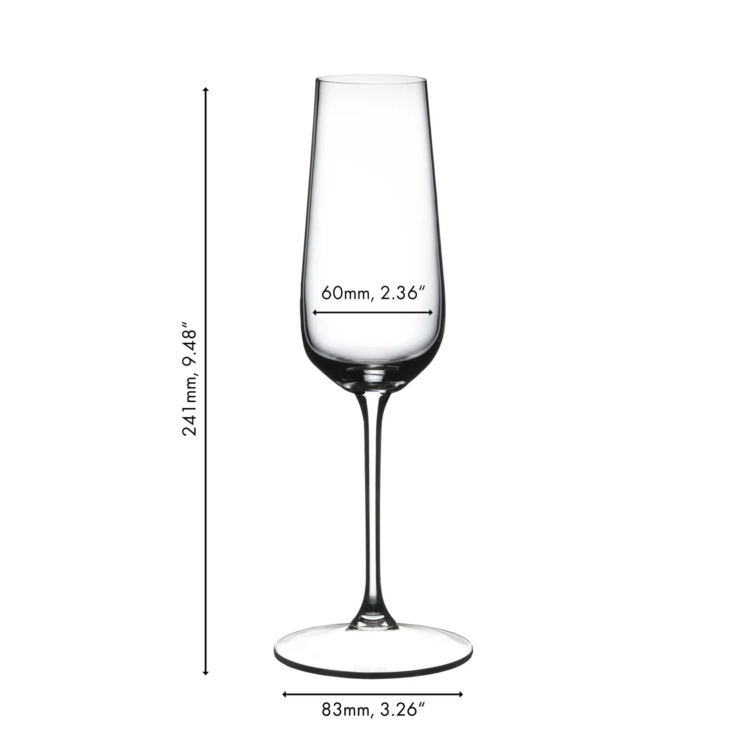 Riedel Grape Wine Glass Champange, Set of 2