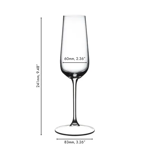 Riedel Grape Wine Glass Champange, Set of 2